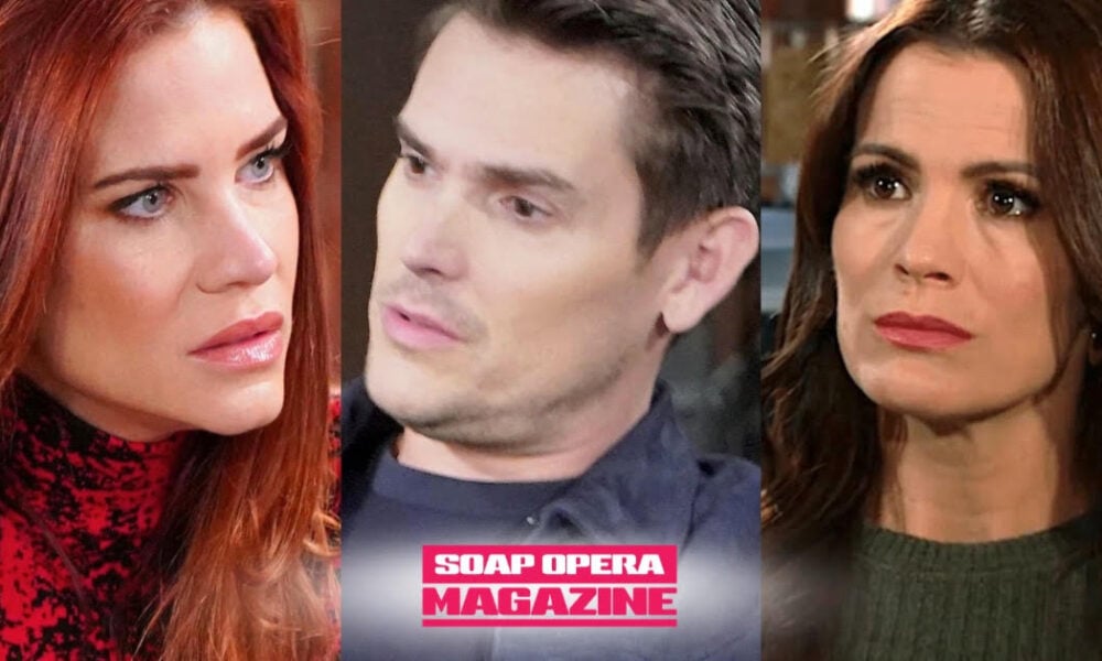 Sally Spectra confronts Adam and Chelsea on Young and the Restless