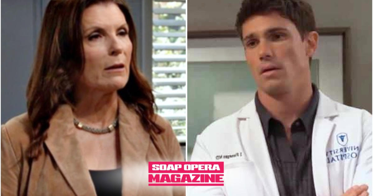 Sheila Carter confronts Finn at the hospital on The Bold and the Beautiful