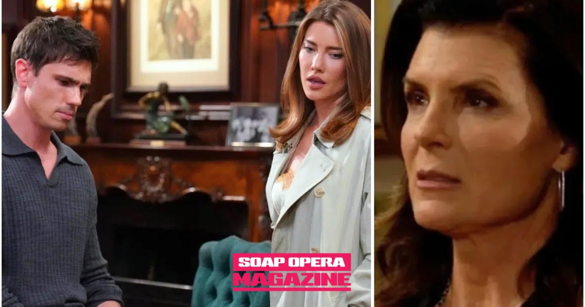 Steffy Forrester Finnegan looking betrayed on Bold and the Beautiful