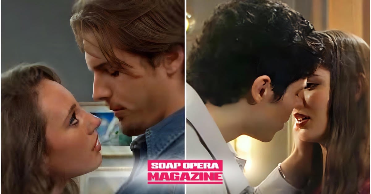 Will Spencer caught between Melissa Dylan and Electra Forrester on Bold and the Beautiful