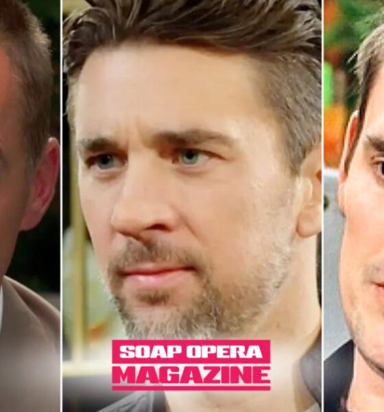 Billy Abbott smirks over his Chancellor ownership claim on The Young and the Restless Spoilers while Cane Ashby and Lily Winters fight back