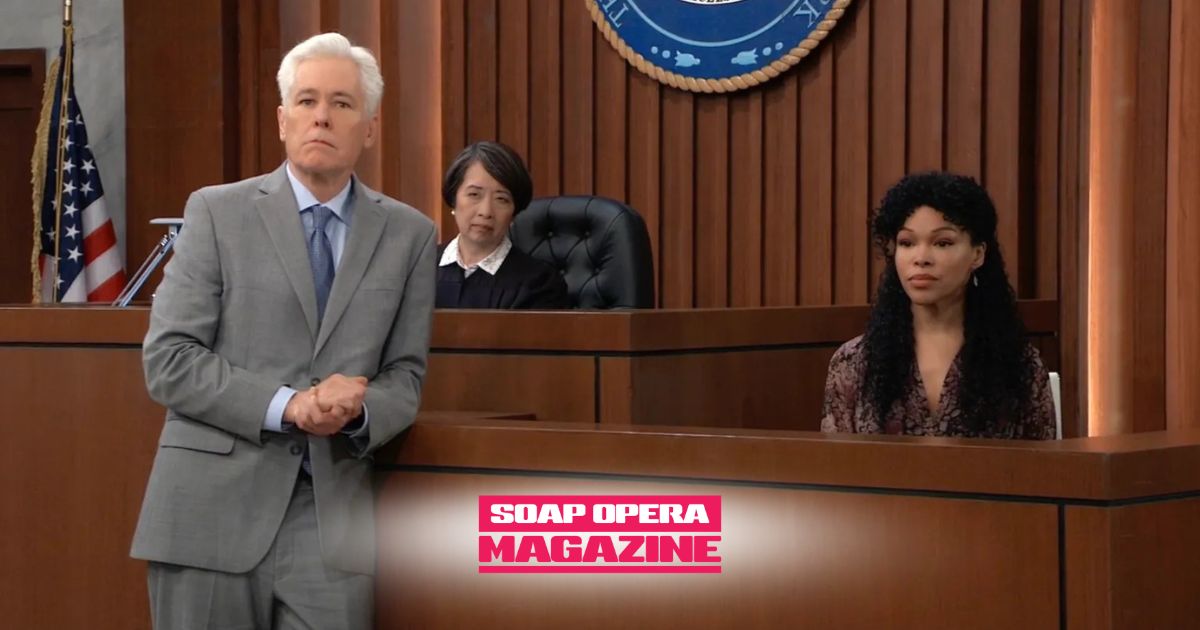 General Hospital Spoilers (GH Spoilers) Portia Robinson, Martin Grey at Curis Ashford's Trial.