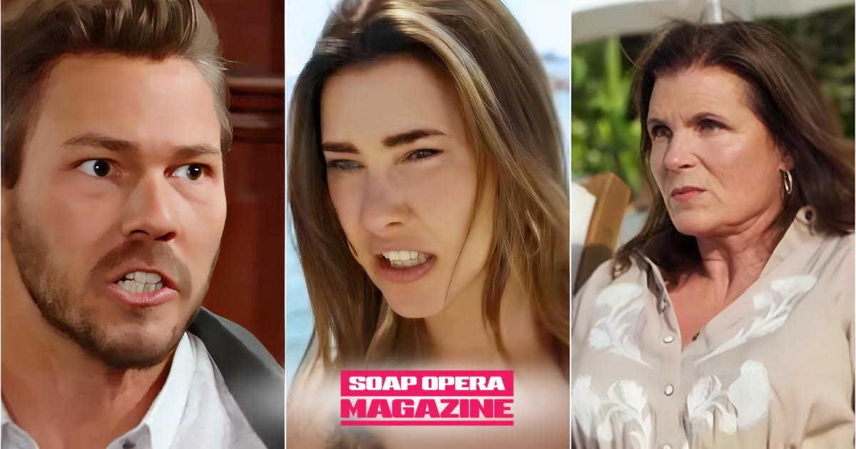 Liam Spencer, Steffy Forrester Finnegan and Sheila Carter in the Bold and the Beautiful Spoilers custody speculation storyline