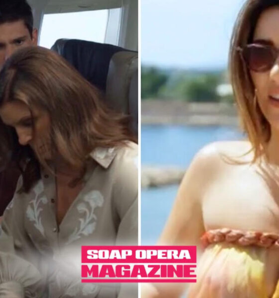 Sheila Carter smirks while Steffy Forrester rages on the beach in Bold and the Beautiful spoilers