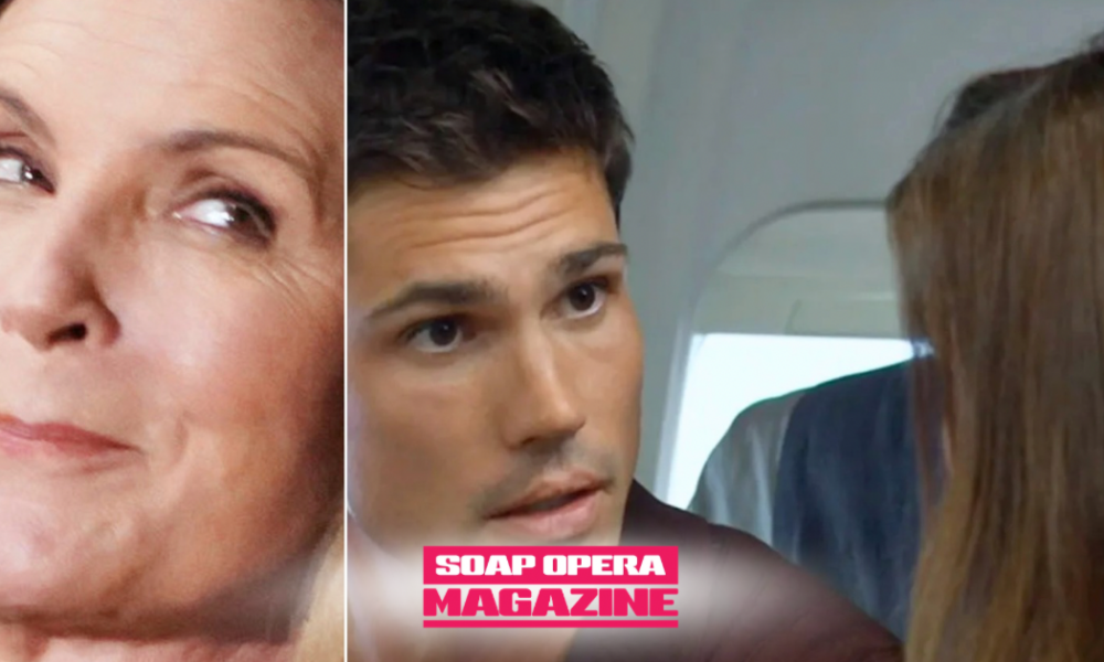 Sheila Carter spies on Finn and Steffy's Monaco chapel reunion on The Bold and the Beautiful Spoilers