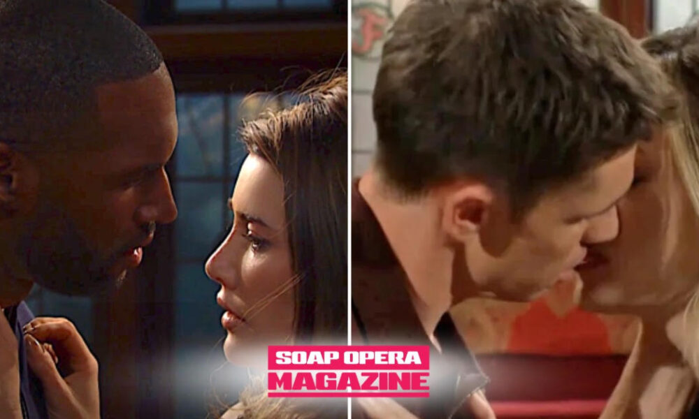 Steffy Forrester Finnegan in Carter Walton's arms before the fade to black on The Bold and the Beautiful Spoilers