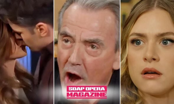 Victor Newman glares as Victoria kisses Kyle Abbott on The Young and the Restless Spoilers