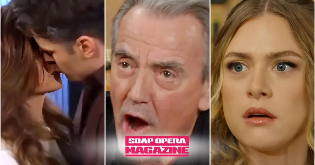 Victor Newman glares as Victoria kisses Kyle Abbott on The Young and the Restless Spoilers