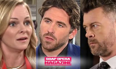 Belle Black and Chad DiMera make love for the first time on Days of Our Lives while EJ crashes their Italy trip