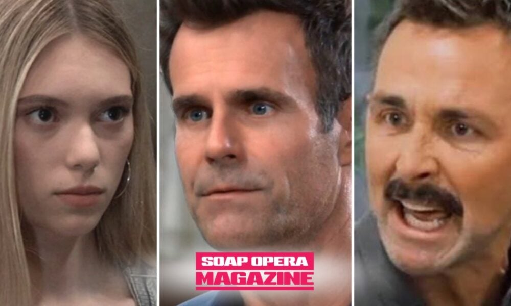Charlotte Cassadine faces off with Drew Cain and Valentin Cassadine on General Hospital