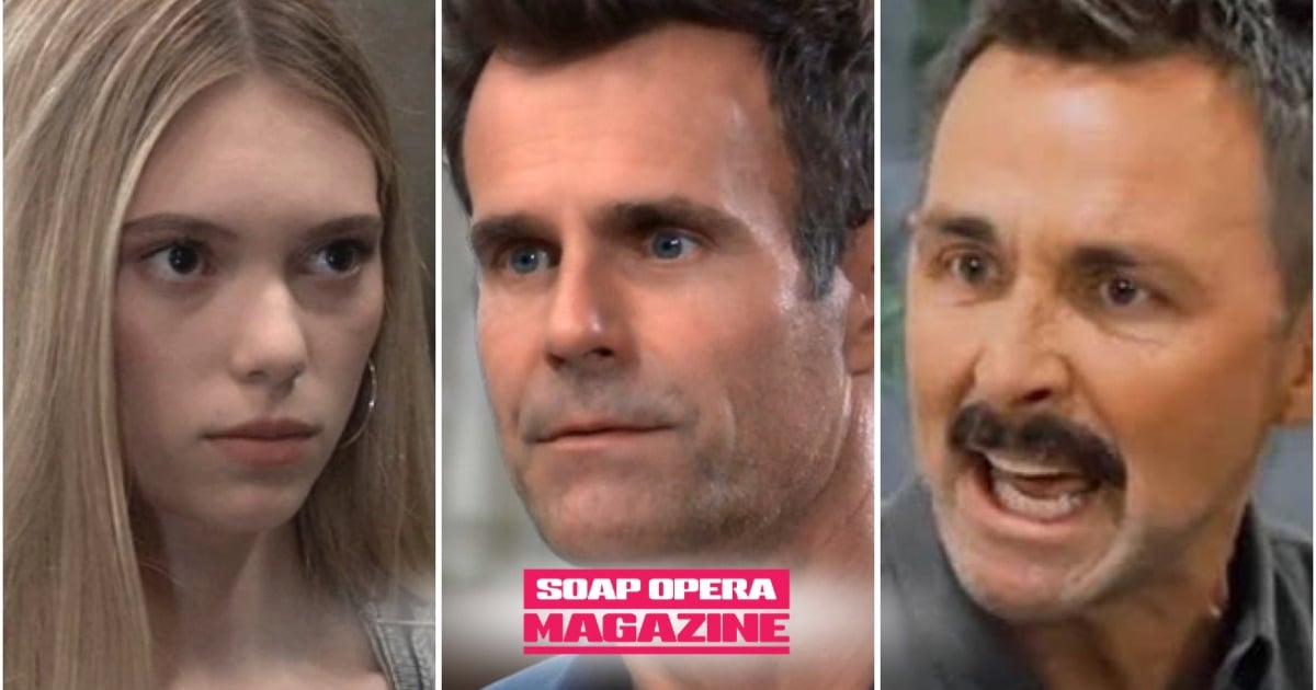 Charlotte Cassadine faces off with Drew Cain and Valentin Cassadine on General Hospital