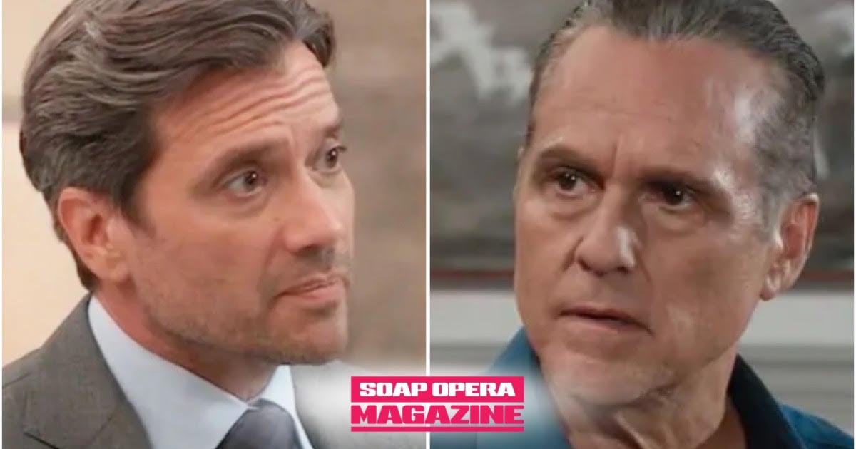Dante Falconeri (Dominic Zamprogna) confronts his father Sonny over the Pentonville attack on General Hospital