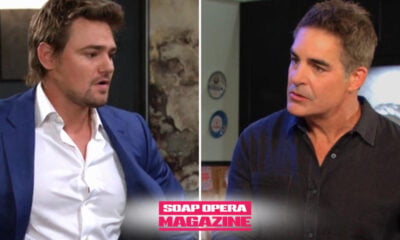 Johnny DiMera Featured image one close up, Johnny DiMera (Carson Boatman), jaw tight, eyes wet, about to confess