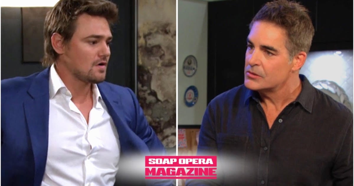 Johnny DiMera Featured image one close up, Johnny DiMera (Carson Boatman), jaw tight, eyes wet, about to confess