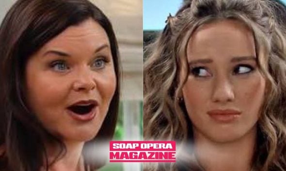 Katie Logan Spencer confronts Melissa Dylan about Luna's death on The Bold and the Beautiful