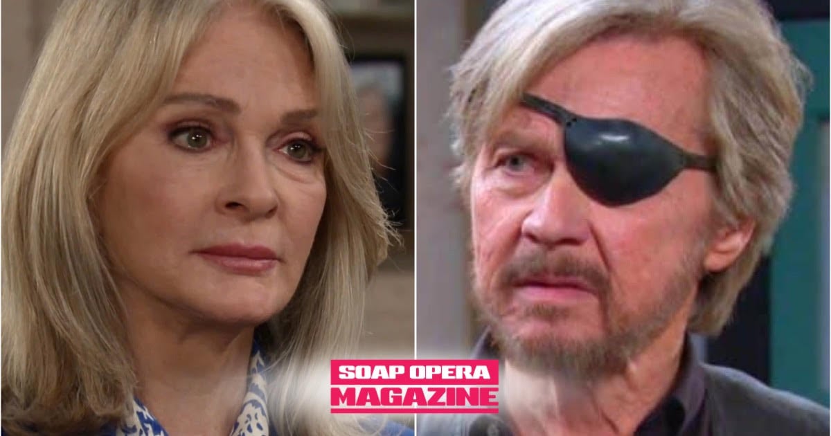 Marlena Evans (Deidre Hall) begs family friend Steve Johnson (Stephen Nichols) to keep a birth certificate secret in Days of Our Lives spoilers