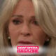 Marlena Evans (Deidre Hall) stunned as she reads her own name on the mother's line of Dominic Marino's birth certificate on Steve Johnson's phone, with Stefano DiMera