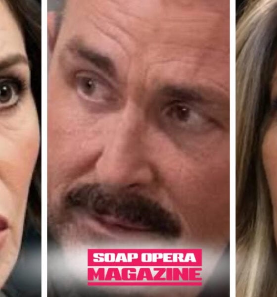 Anna Devane, Valentin Cassadine and Carly Spencer as Anna seeks out Valentin the day after Carly bares her heart on General Hospital