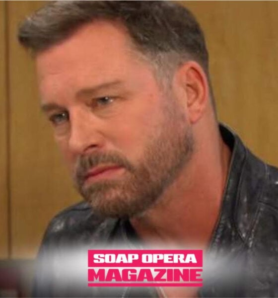 Brady Black (Eric Martsolf) holds his phone over his daughter Rachel Black (Lorelei Olivia Mote), who begs for her mom Kristen DiMera, in Days of Our Lives spoilers