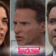 Britt Westbourne, Jason Morgan and Dante Falconeri as Britt erupts at Jason at the Brown Dog on General Hospital