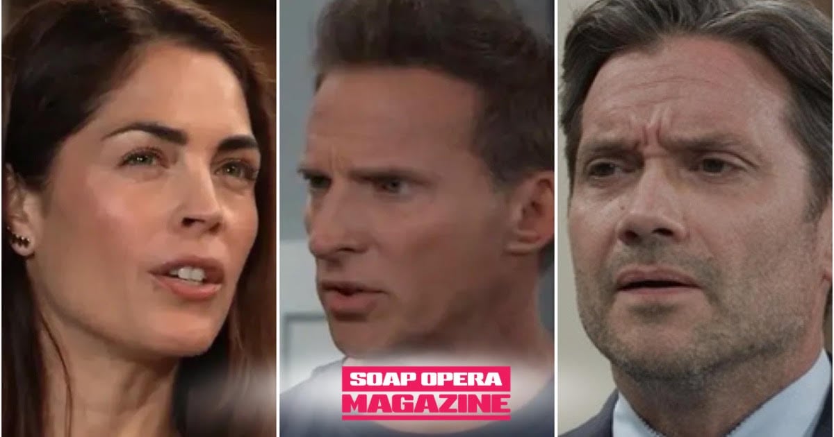 Britt Westbourne, Jason Morgan and Dante Falconeri at the Brown Dog on General Hospital