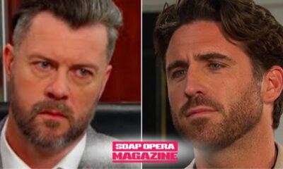 Chad DiMera (Conner Floyd), EJ DiMera (Dan Feuerriegel) and Belle Black (Martha Madison) as EJ says Dominic Marino may be their brother in Days of Our Lives spoilers, October 13, 2026