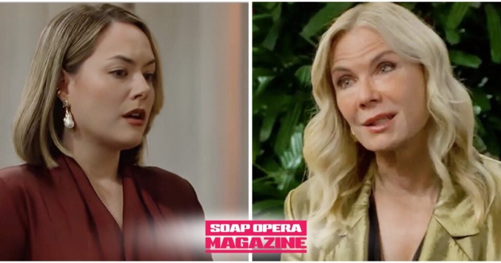 Hope Logan Spencer and Brooke Logan on Bold and the Beautiful