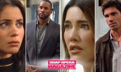 Daphne Rose Walton, Carter Walton, Steffy Forrester Finnegan and John Finnegan on Bold and the Beautiful