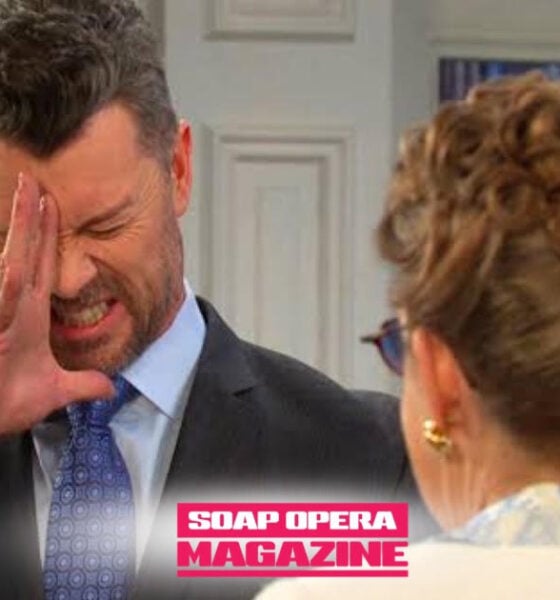 EJ DiMera (Dan Feuerriegel), Johnny DiMera's father, confronts his assistant Rita Lesley about Dominic Marino in Days of Our Lives spoilers for Wednesday, October 7, 2026
