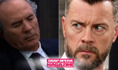 EJ DiMera, George O'Halloran's former boss, stands over his wounded employee in a DiMera hallway as sirens close in, in Days of Our Lives spoilers for October 26, 2026