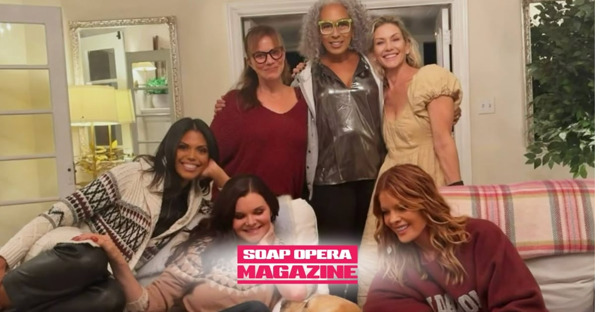 General Hospital (GH) Karla Mosley, Heather Tom, Nancy Lee Grahn, Tamara Tuni, Stacy Haiduk, and Michelle Stafford