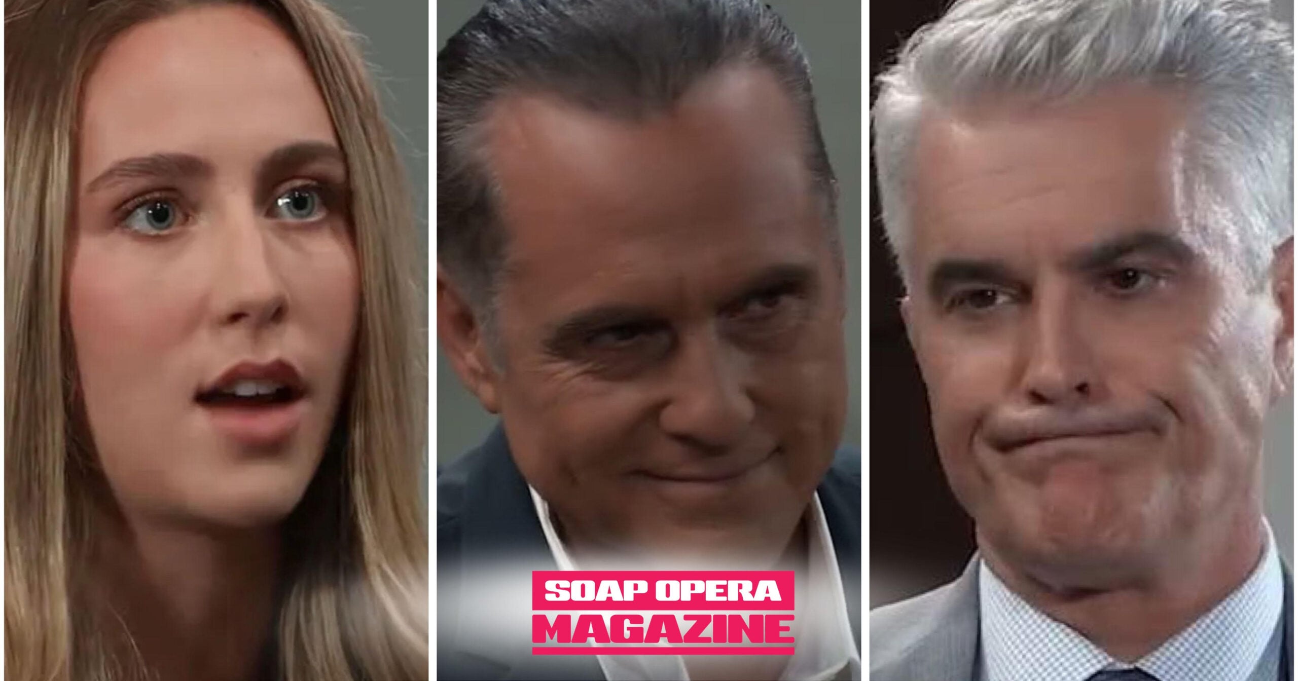Josslyn Jacks (Eden McCoy), Sonny Corinthos (Maurice Benard), Ric Lansing (Rick Hearst) and Hudson (Troy Lennon Appel) as Josslyn's war on Sonny heats up on General Hospital