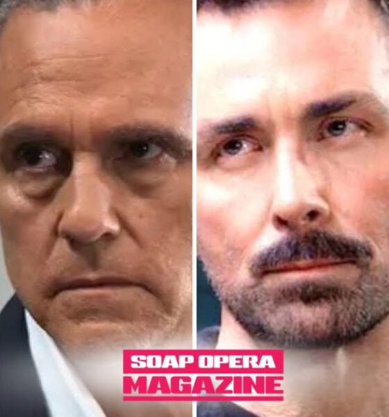 Josslyn Jacks (Eden McCoy), Sonny Corinthos (Maurice Benard), Valentin Cassadine (James Patrick Stuart) and Carly Spencer (Laura Wright) as Josslyn faces a Steinmauer warning on General Hospital