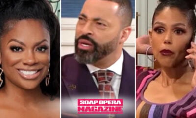 Kalista Kilroy (Kandi Burruss), Bill Hamilton (Timon Kyle Durrett) and Dani Dupree (Karla Mosley) on Beyond the Gates