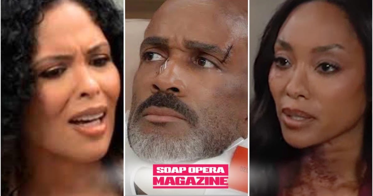 Monet Mitchell, Curtis Ashford and Jordan Ashford as Monet takes Curtis's case and reveals she is Jordan's sister on General Hospital