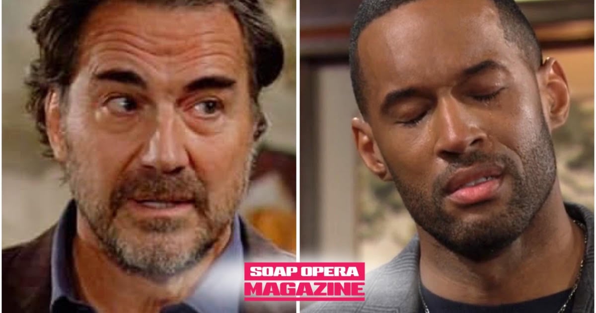 Ridge Forrester confronts Carter Walton beside Steffy Forrester Finnegan on Bold and the Beautiful