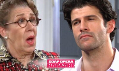 Rita Lesley (Maggie Carney), Stefano DiMera's longtime secretary, and Dominic Marino's old roommate Dante Vitali (Franco LoPresti) in Days of Our Lives spoilers