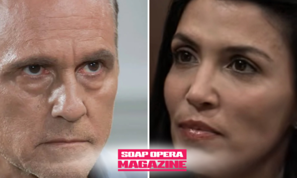 Sonny Corinthos (Maurice Benard) challenges Justine Turner to presume his innocence on General Hospital