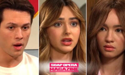 Sophia Choi (Rachel Boyd), alive and back in Salem, with her ex Tate Black (Leo Howard) and his girlfriend Holly Jonas (Ashley Puzemis) in Days of Our Lives spoilers, October 16, 2026