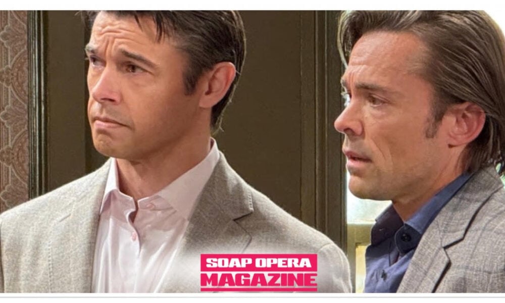Xander Kiriakis (Paul Telfer) and Philip Kiriakis (John Paul Lavoisier) wait on the inspector in the mansion they rigged to fail in Days of Our Lives spoilers, October 13, 2026