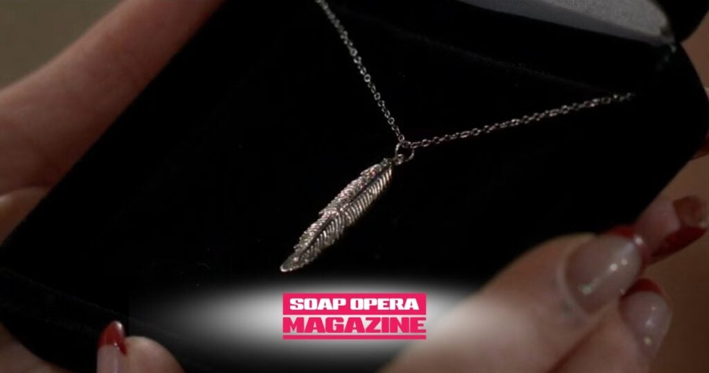 Young and the Restless Canadian Day Ahead (Y&R Canadian Day Ahead) Sally Spectra & Coco Spectra Feather Necklace