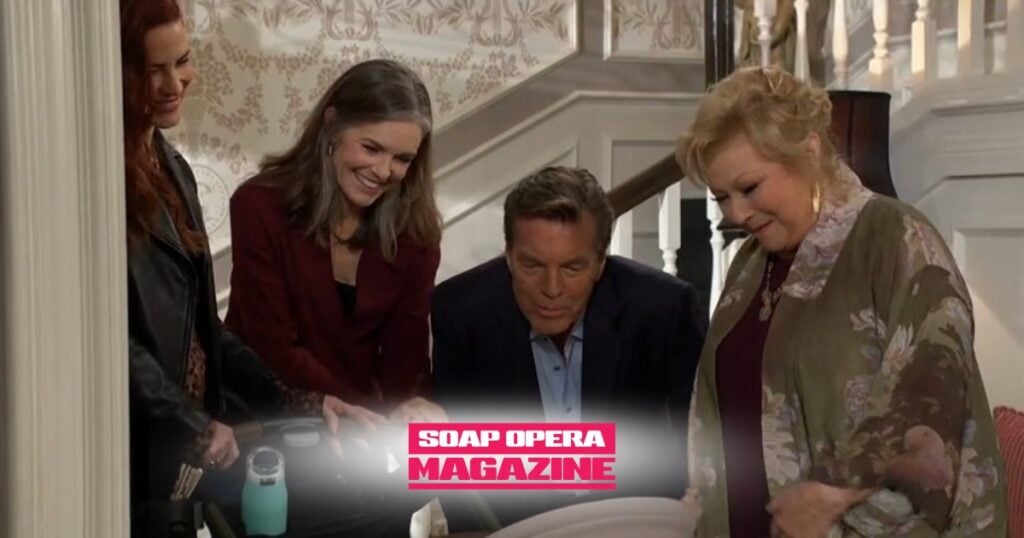 Young and the Restless Canadian Day Ahead (Y&R Canadian Day Ahead) Sally Spectra, Baby Ruby Spectra-Abbott, Diane Abbott, Jack Abbott, Traci Abbott
