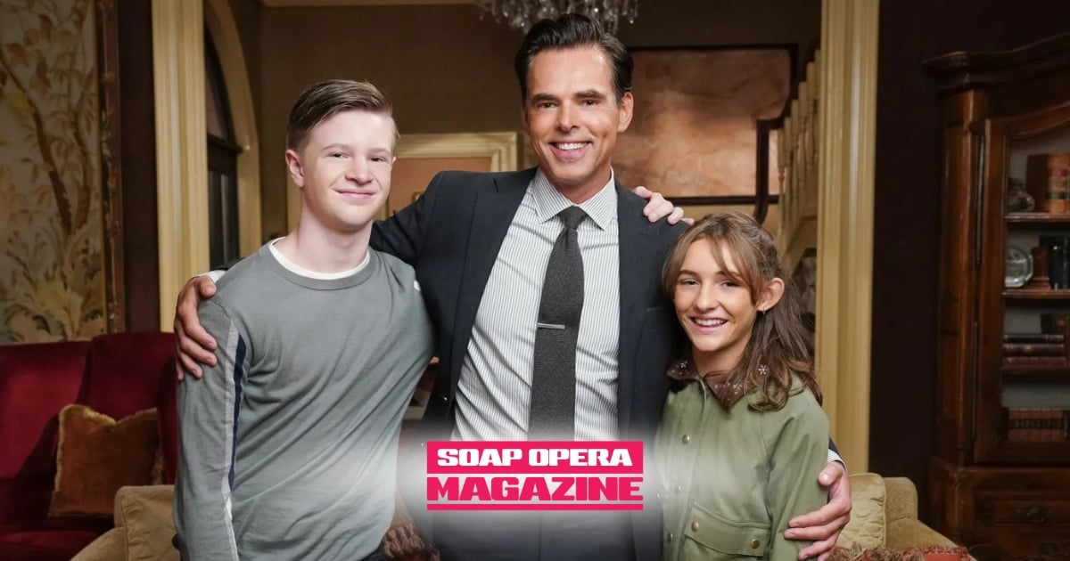 Young and the Restless Comings and Goings (Y&R Comings and Goings) Paxton Mishkind, Jason Thompson, & Sienna Mercuri as Johnny, Billy, and Katie
