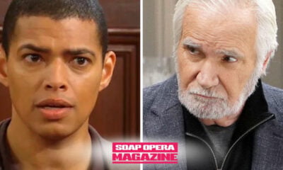 Zende Forrester Dominguez doubts his move as Eric Forrester grieves and Katie Logan Spencer looks on, Bold and the Beautiful